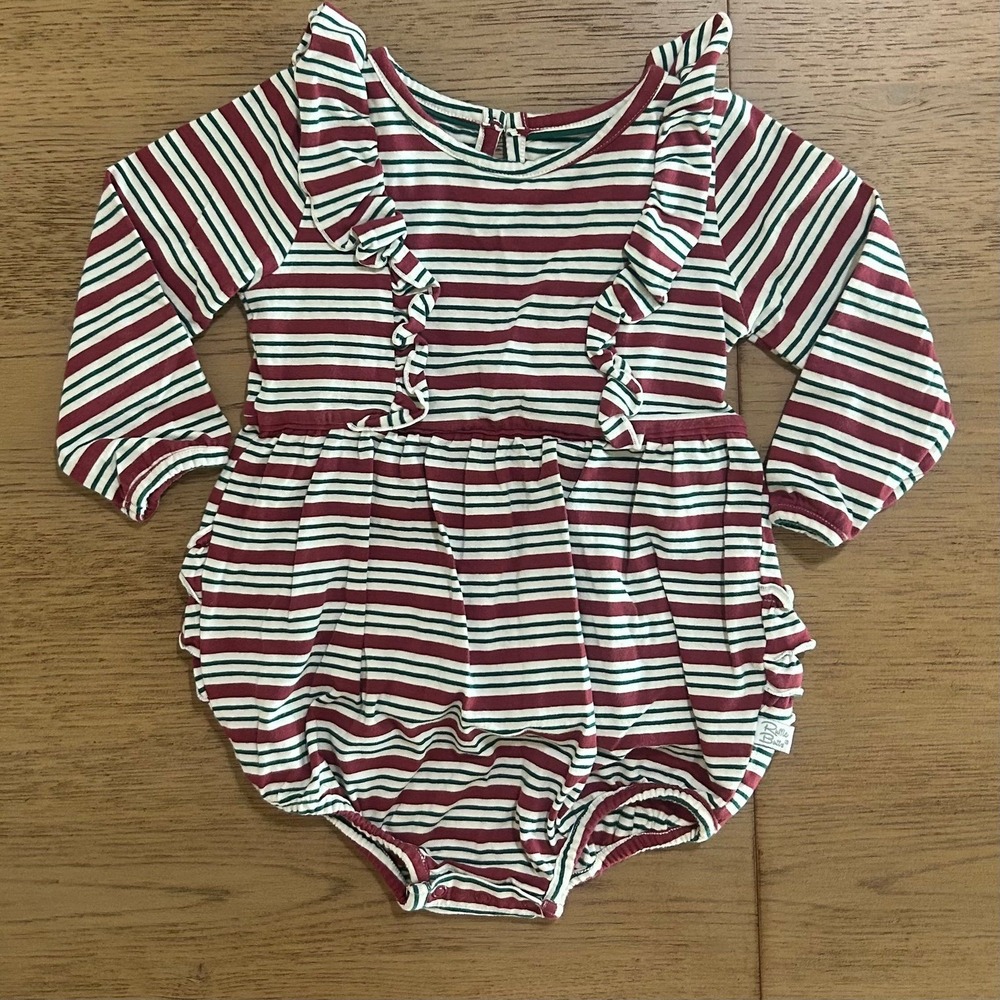 Ruffle Butts Holiday Bubble Romper Bodysuit 18-24 Months
